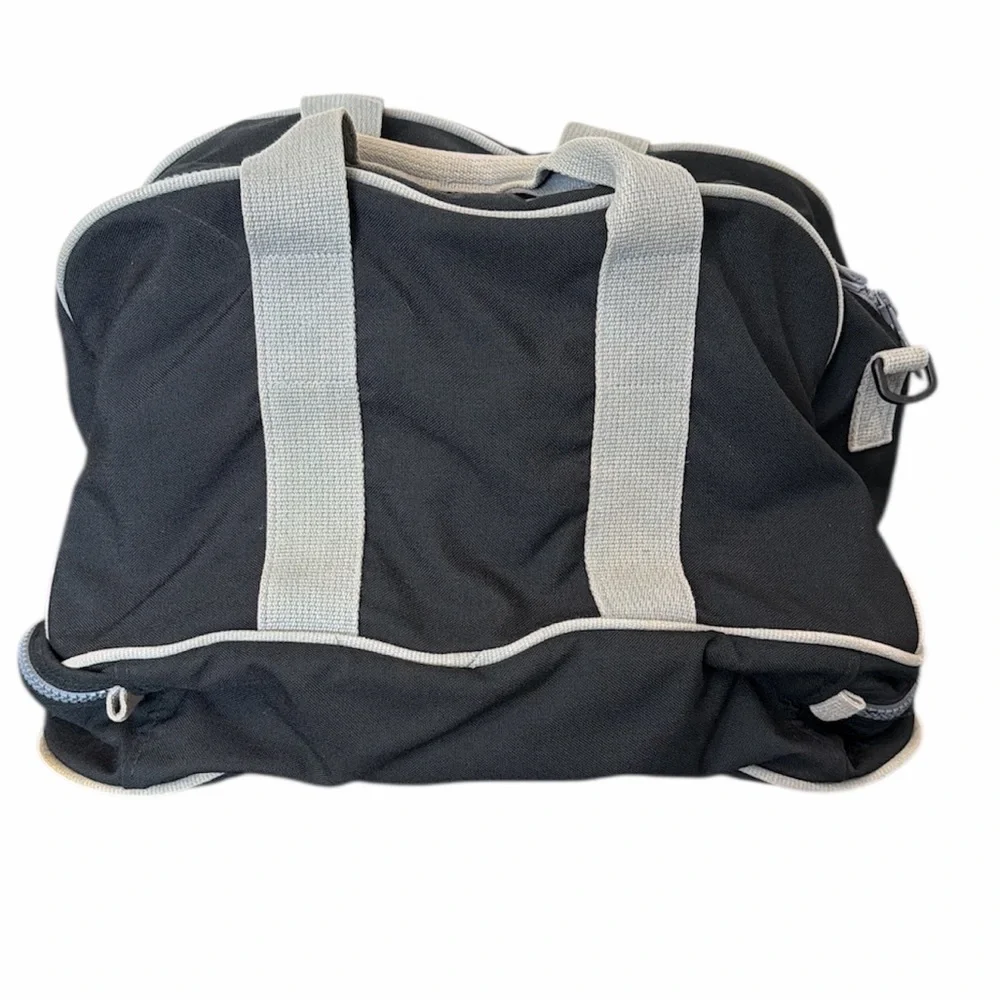 Lands End Summit duffle bag travel weekender carry on gym black gray made in USA